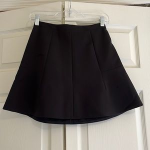 J Crew black A Line Mini Skirt sz 00